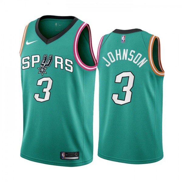 San Antonio Spurs Trikot Keldon Johnson 3 Nike 2022-23 City Edition Teal Swingman - Herren San Antonio Spurs Trikot Keldon Johnson 3 Nike 2022-23 City Edition Teal Swingman - Herren
